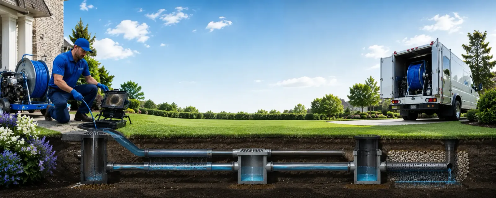 Outdoor drain cleaning information for Grandin, MO
